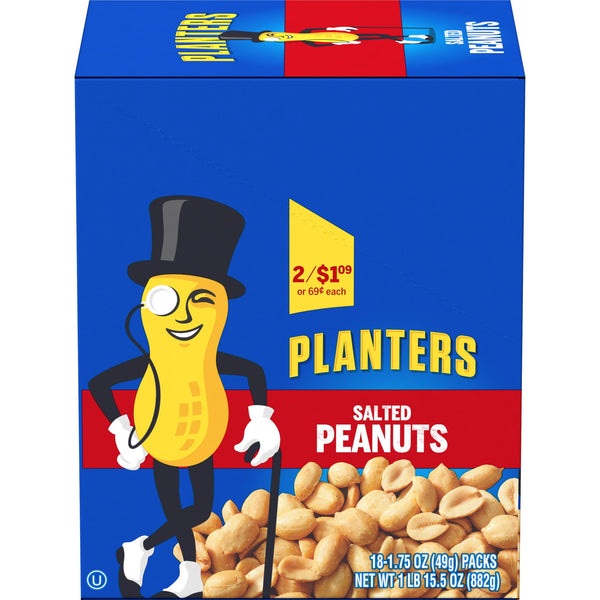 Planters Salted · Nueces · 18 pzas de 50 g