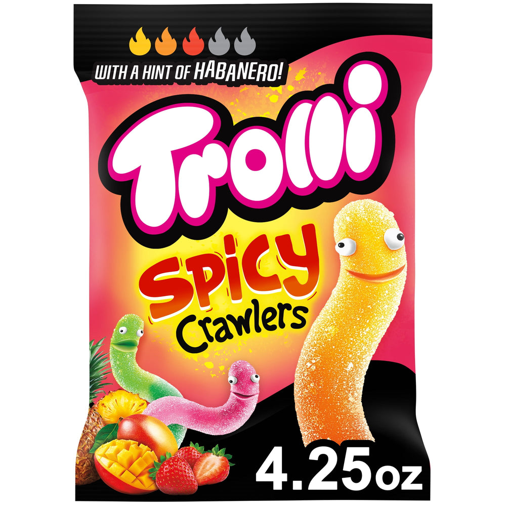 Trolli Spicy Crawlers Gummy Worms · Gomitas · 120 g · bolsa