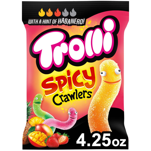 Trolli Spicy Crawlers Gummy Worms · Gomitas · 120 g · bolsa