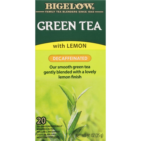 Bigelow Green Tea with Lemon Decaffeinated · Té · 20 pzas