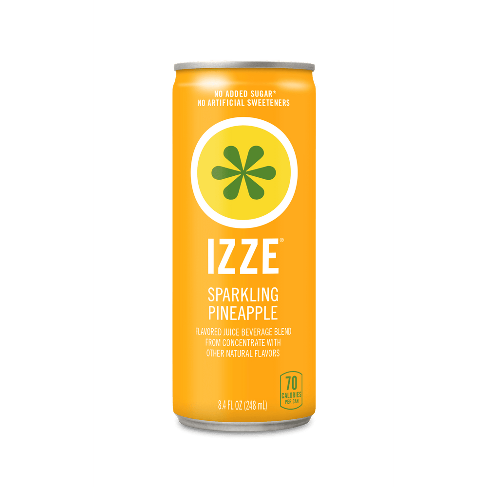 Izze Can Sparkling Juice Pineapple · Bebida · 248 ml · lata