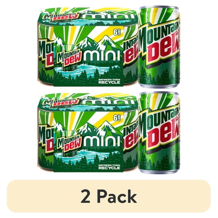 Mountain Dew Soda Citrus Pop · Refresco · 2 pack de 222 ml