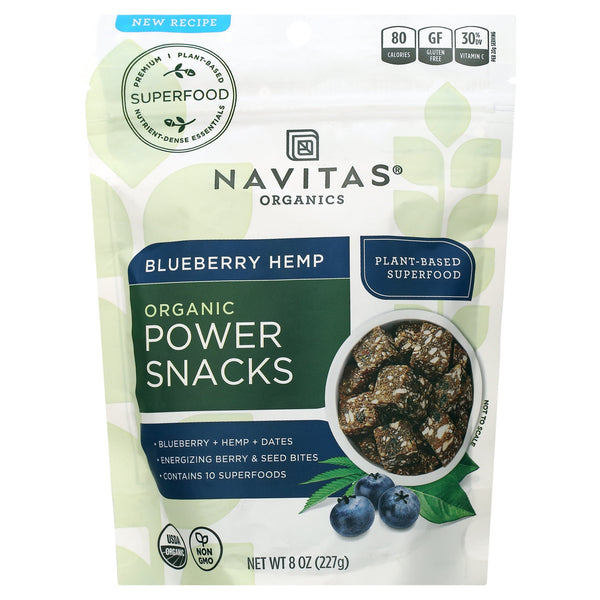 Navitas Naturals Organic Power Blueberry Hemp Gluten Free · Pastelitos · 227 g