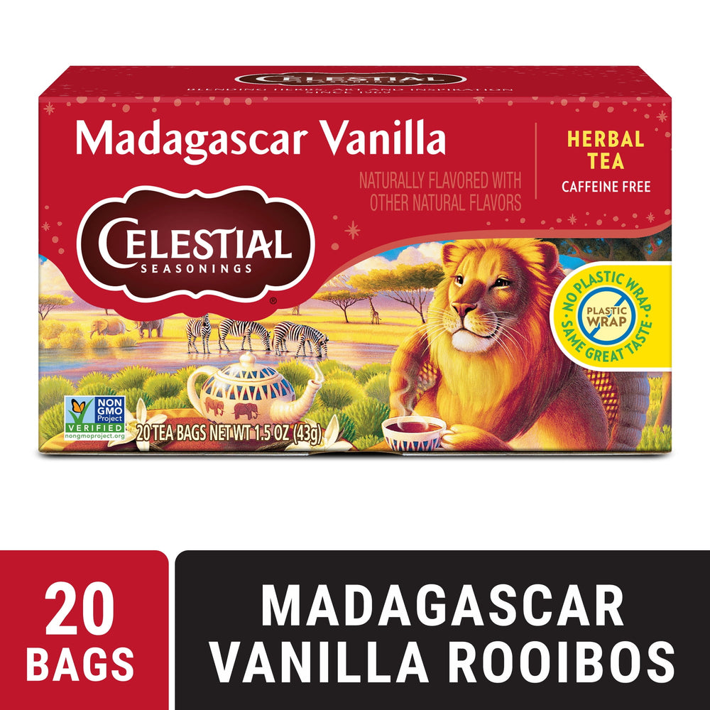Celestial Seasonings Madagascar Vanilla Caffeine-Free · Salsa y sazonador · 20 pzas