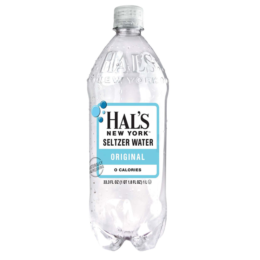 Hal's New York Original Seltzer Water Non-GMO Gluten-Free · Agua mineral · 15 pack · 1000 ml