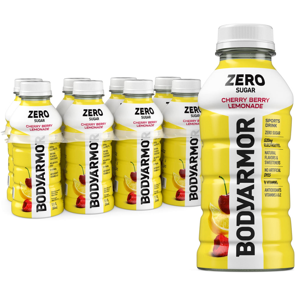 BODYARMOR Cherry Berry Lemonade Zero Sugar · Bebida · 8 botellas de 355 ml
