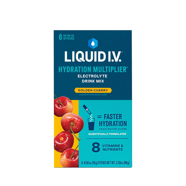 Liquid I.V.® Golden Cherry Hydration Multiplier® · Polvo para agua · 6 pzas