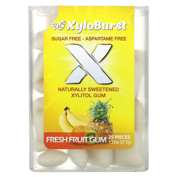 XyloBurst Flip Top Jar Fruit · Chicles y mentas · 25 pzas