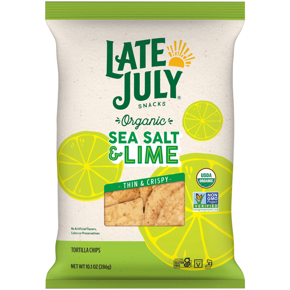 Late July Restaurant Style Sea Salt & Lime · Totopos · 286 g · bolsa