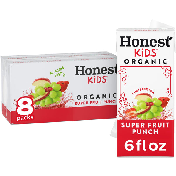 Honest Kids Super Fruit Punch Organic · Bebida · 8 pack de 177 ml