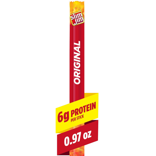 Slim Jim Giant Smoked Sticks Original · Carne seca · 6 g