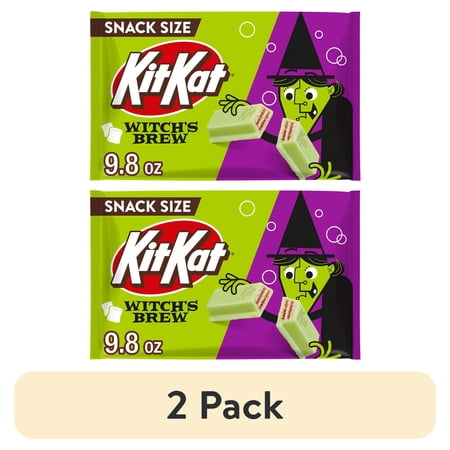 Kit Kat Witch's Brew Marshmallow Creme Wafer Halloween · Galletas · 2 pack de 278 g · tamaño snack