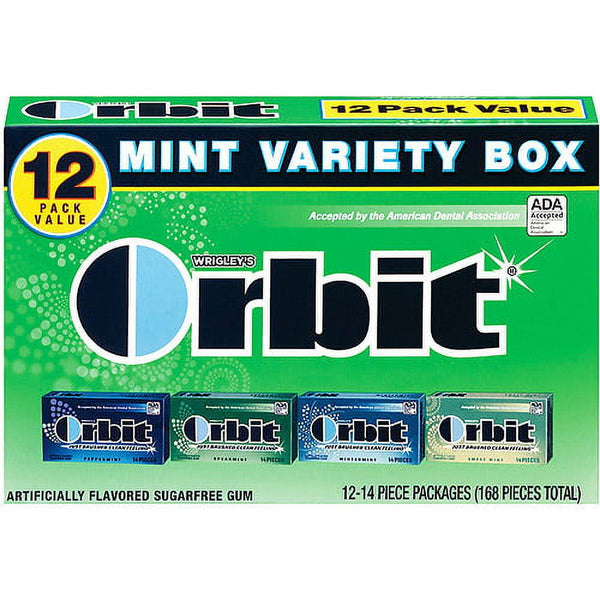 Orbit Mint Variety Sugar-Free · Chicles y mentas · 14 pzas