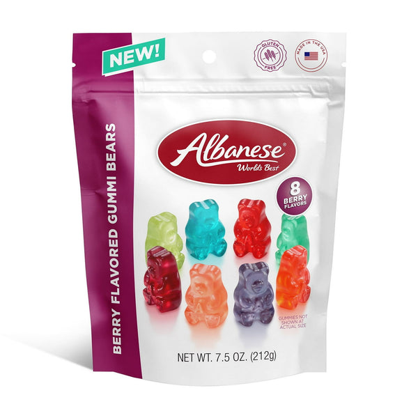 Albanese World's Best 8 Berry Gummi Bears Gluten Free · Gomitas · 213 g