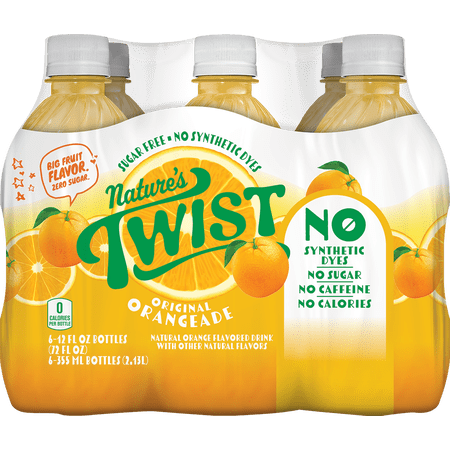 Nature's Twist Orangeade; 6-pack; Sugar Free · Bebida · 6 botellas de 340 g
