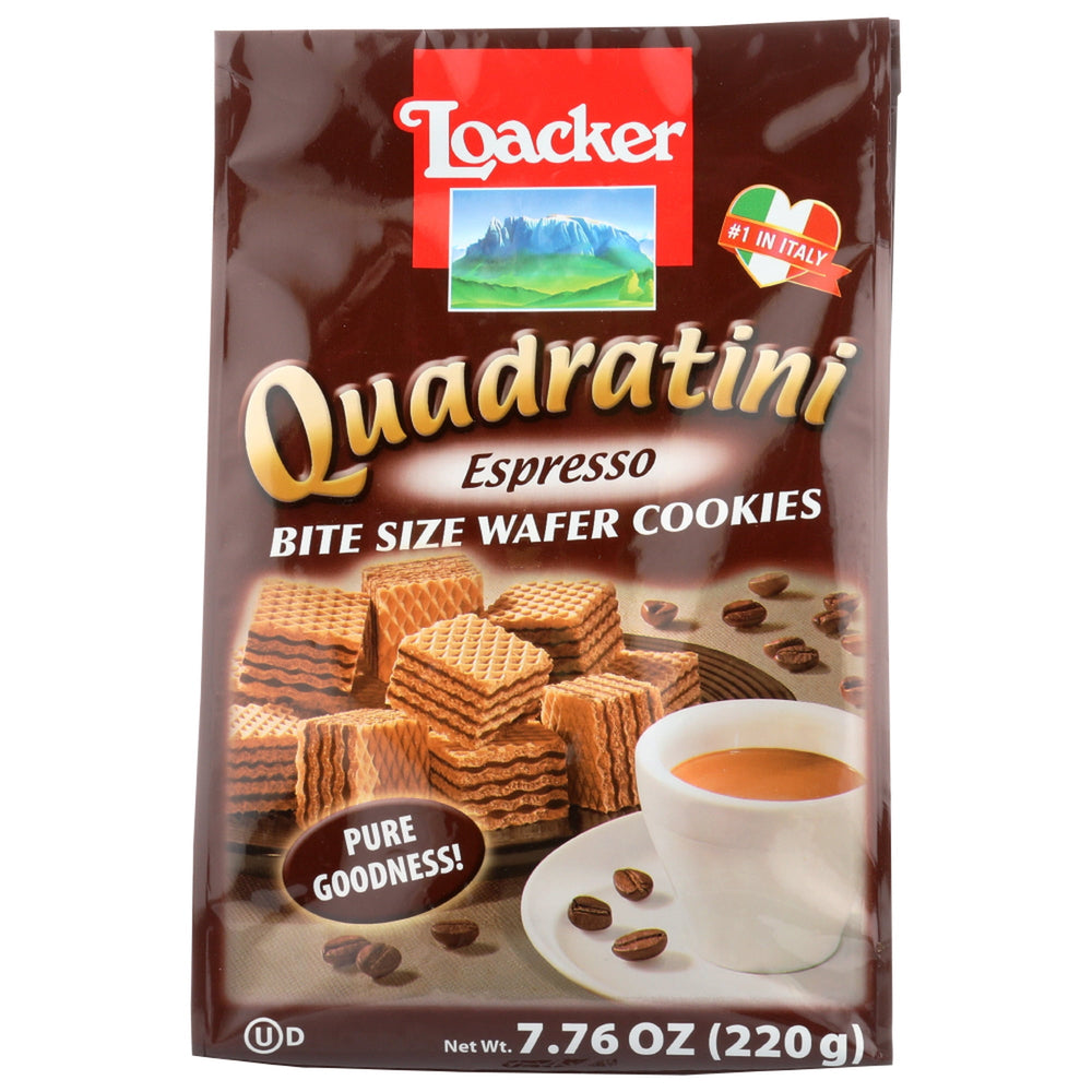 Loacker Quadratnini Bite Size Wafer 7.76 · Galletas