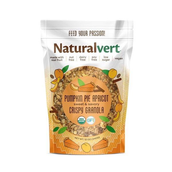 Naturalvert Organic Vegan - Pumpkin Pie Apricot Vegan ( Gluten free · Granola · 340 g