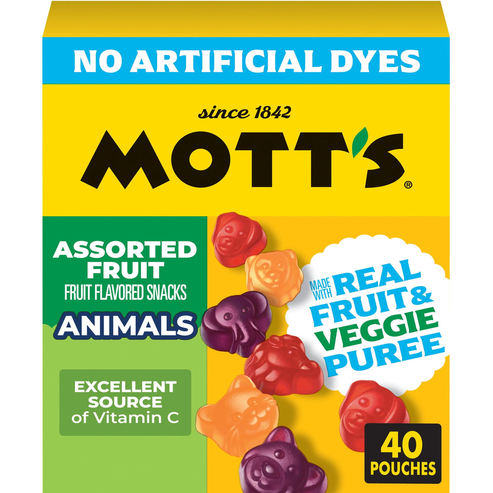 Mott’s Animal Shapes · Gomitas · 40 sobres, 907 g
