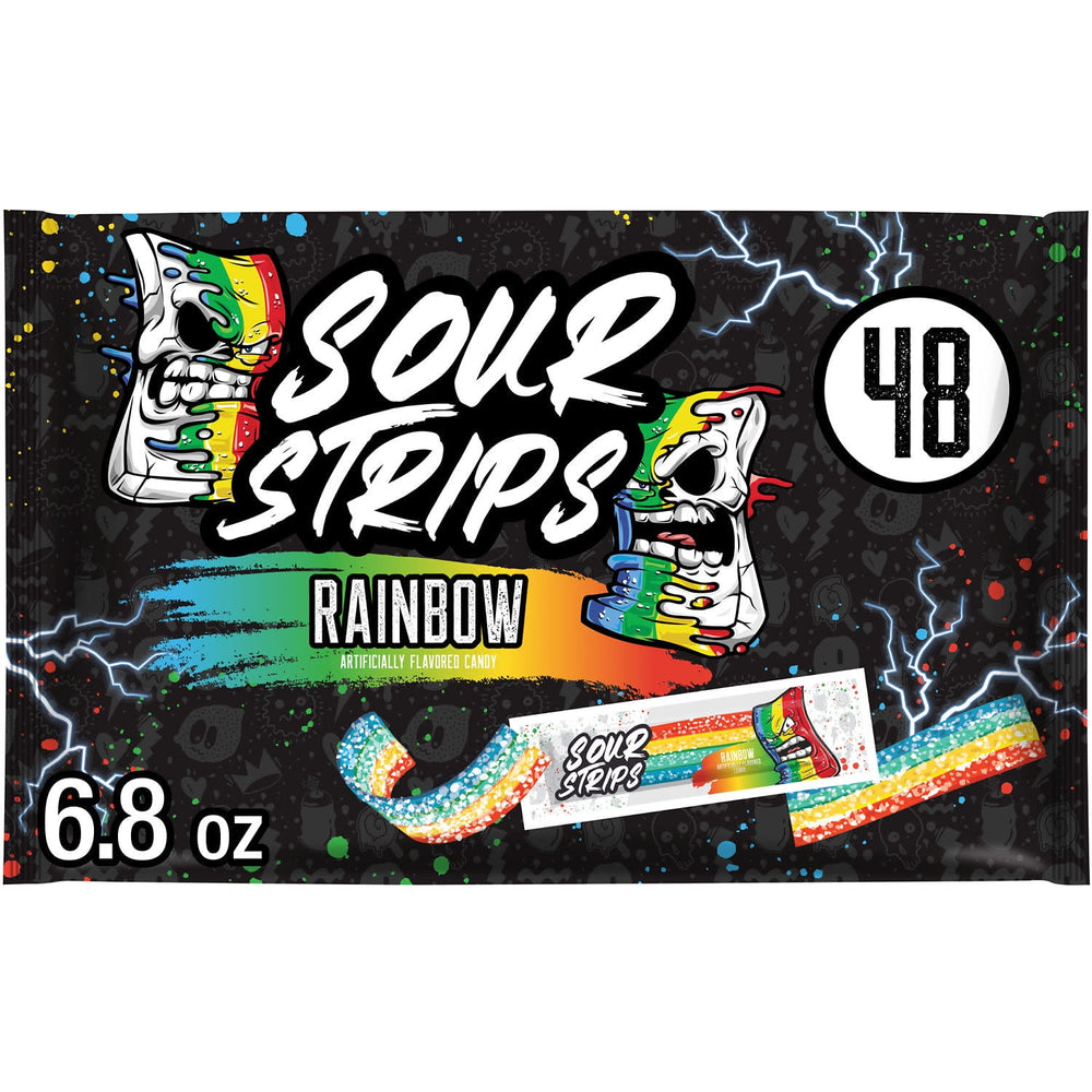Sour Strips Rainbow Halloween · Caramelos · 48 pzas · 193 g