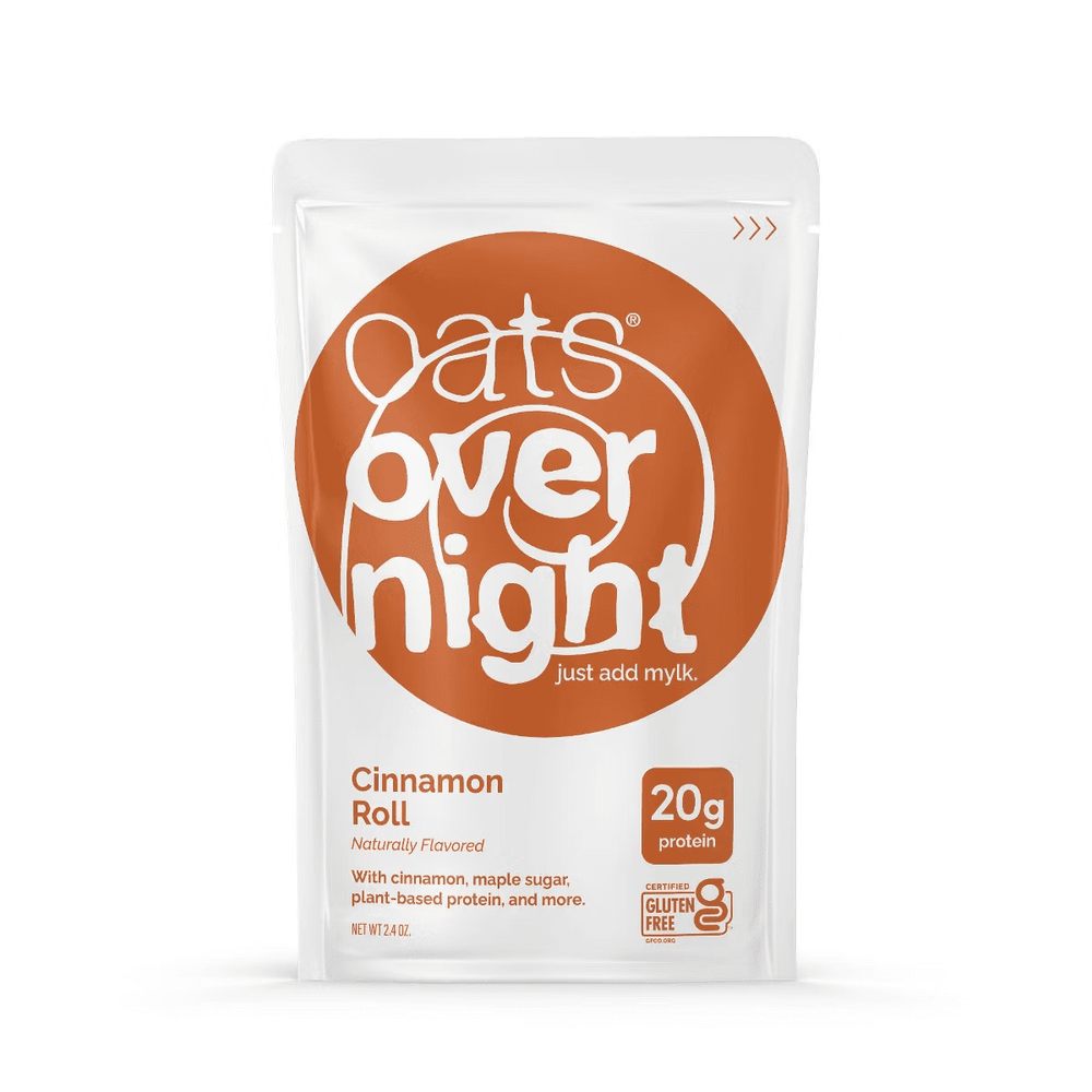 Oats Overnight Single Pouch Cinnamon Roll High Protein · Cereal · sobre