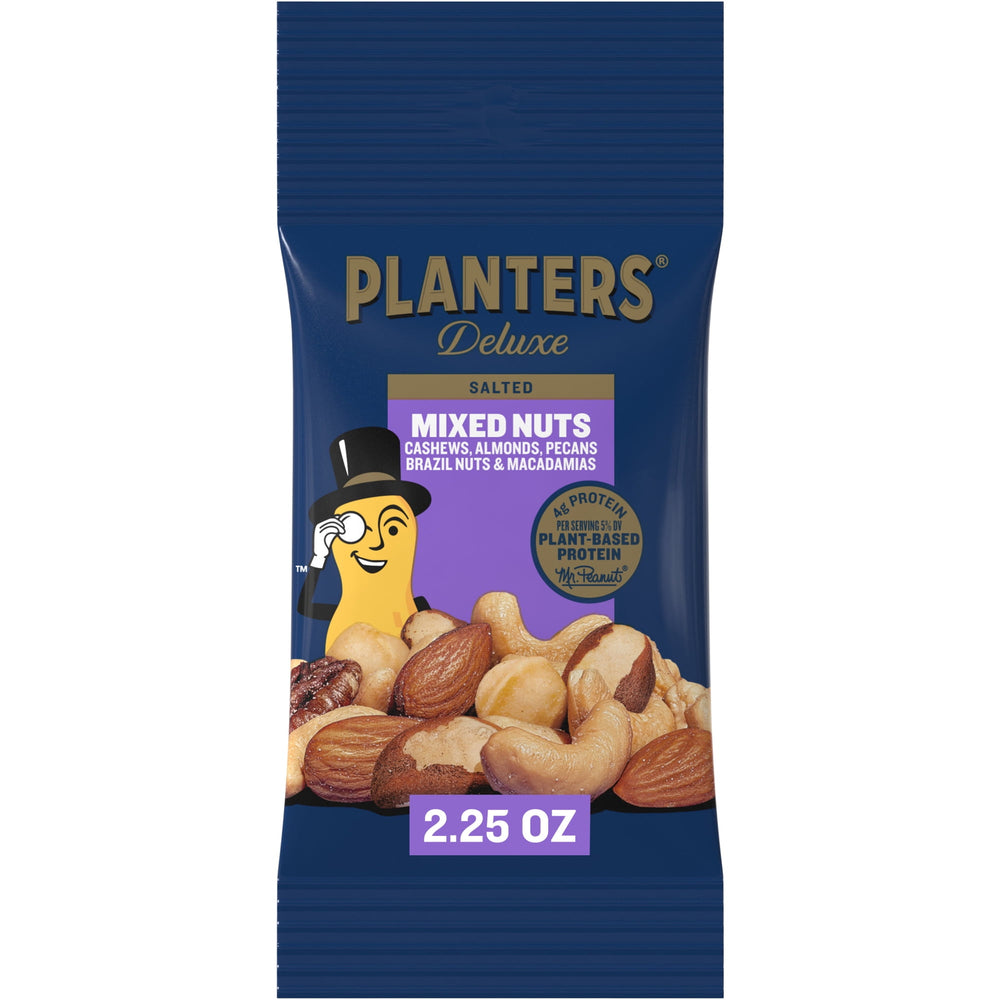 PLANTERS Deluxe with Pecans · Nueces · 64 g · bolsa