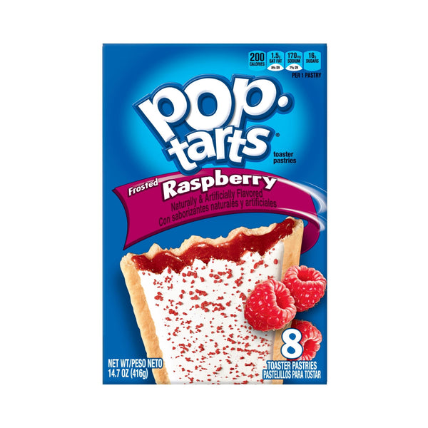 Kelloggs Pop Tarts Breakfast Frosted Raspberry · Pastelitos · 8 pzas de 417 g