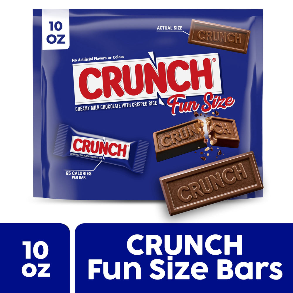 CRUNCH Creamy Milk Chocolate with Crisped Rice · Caramelos · 283 g · bolsa · tamaño fun