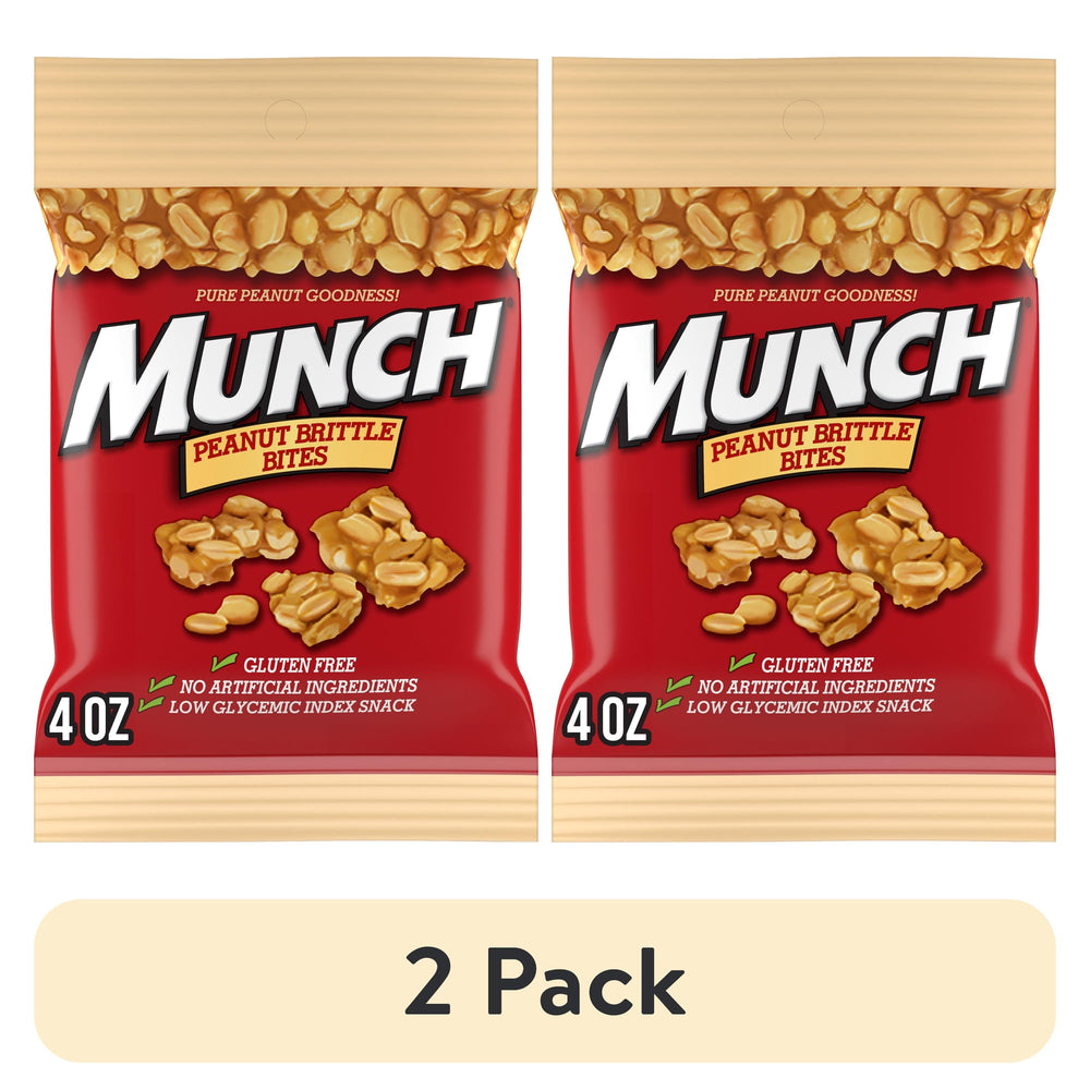 Munch Peanut Brittle · Nueces · 2 pack de 113 g