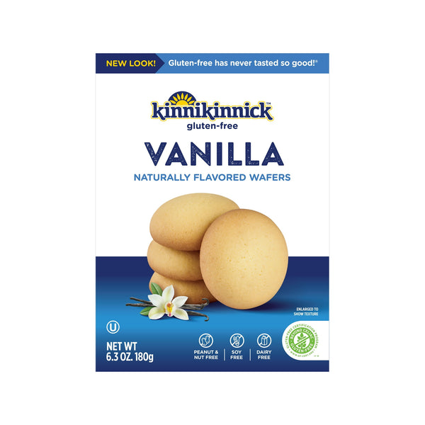 Kinnikinnick Vanilla Wafer Gluten Free Dairy Free · Galletas · 179 g