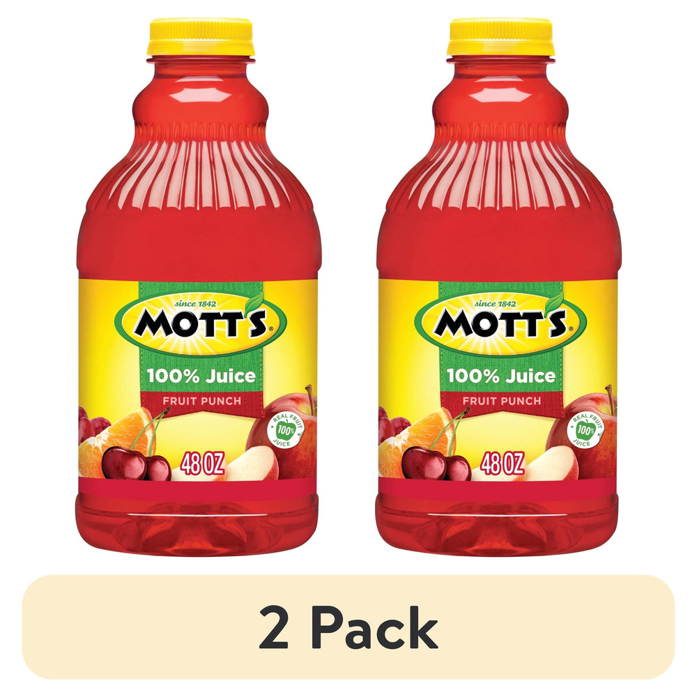Mott's 100% Juice Fruit Punch Juice · Bebida · 2 botellas de 1.42 L