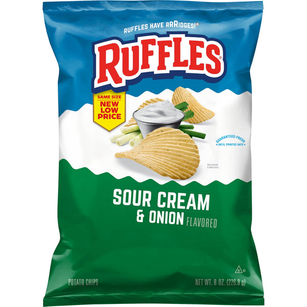 Ruffles Sour Cream & Onion · Papas · 227 g · bolsa
