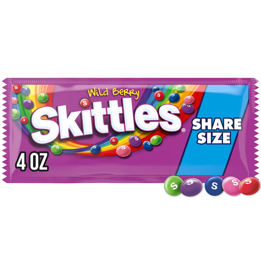 SKITTLES Sour Fruit Candies · Caramelos · 113 g · bolsa · tamaño para compartir