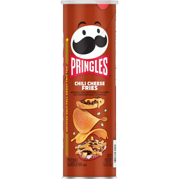 Pringles Chili Cheese Fries Potato Crisps · Papas · 156 g · bote