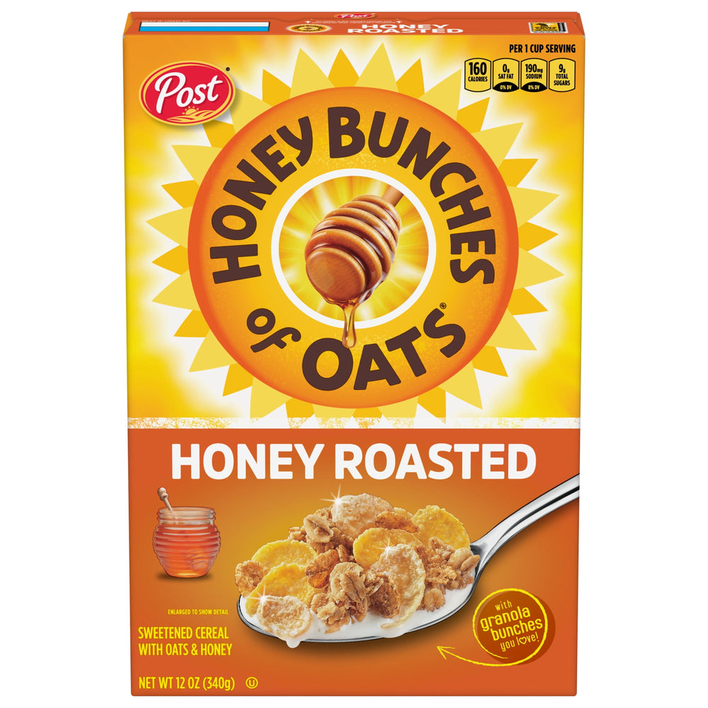 Honey Bunches of Oats Honey Roasted with Oats and Clusters · Granola · 340 g · caja