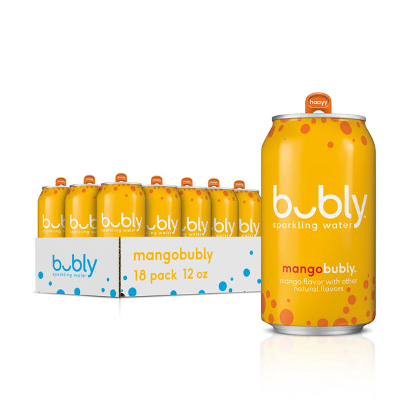 bubly Mango · Agua mineral · 18 latas · 355 ml