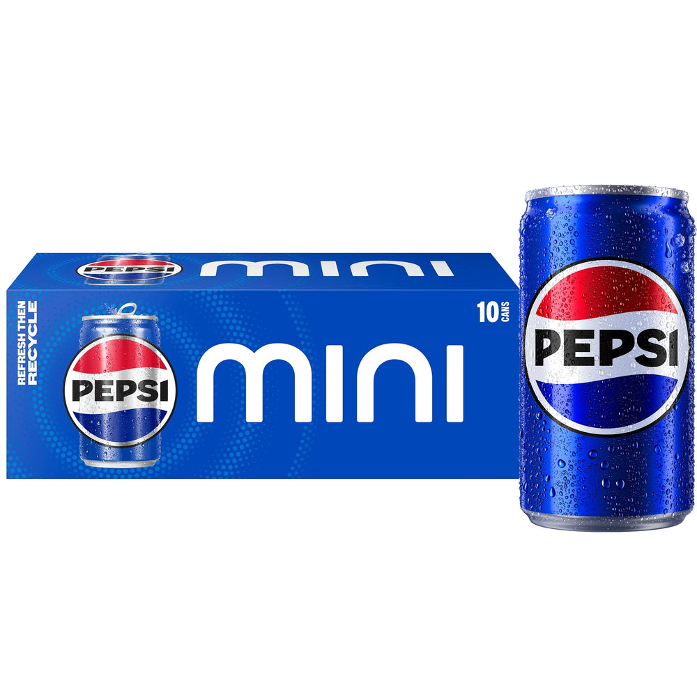 Pepsi Cola Mini · Refresco · 10 latas de 222 ml