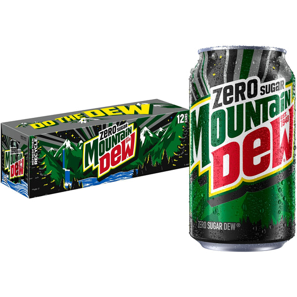 Mountain Dew Citrus Zero Sugar · Refresco · 12 latas de 355 ml