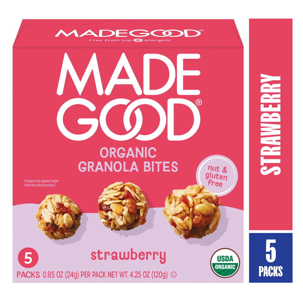MadeGood Strawberry · Granola · 5 pzas de 24 g
