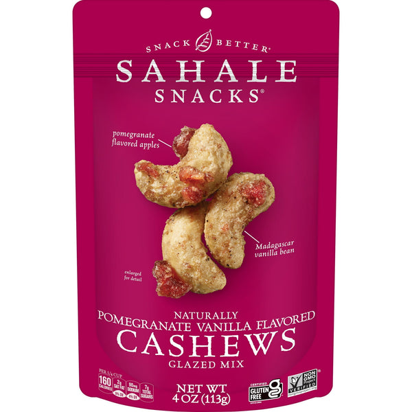 Sahale Pomegranate Vanilla Glazed Gluten-Free · Nueces · 113 g · sobre