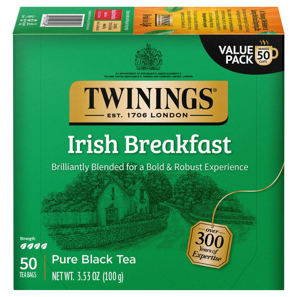 Twinings Irish Breakfast Black Tea Bags Naturally · Té · 50 pzas