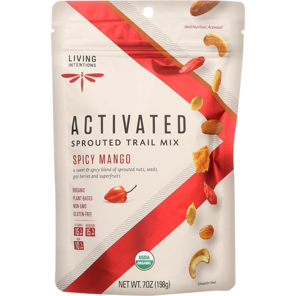 Living Intentions - Organic - Sprouted - Mango Goji Fire · Mezcla de nueces · 198 g