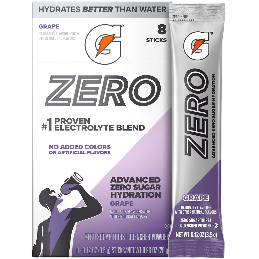 Gatorade Zero Grape · Polvo para agua · 3 g