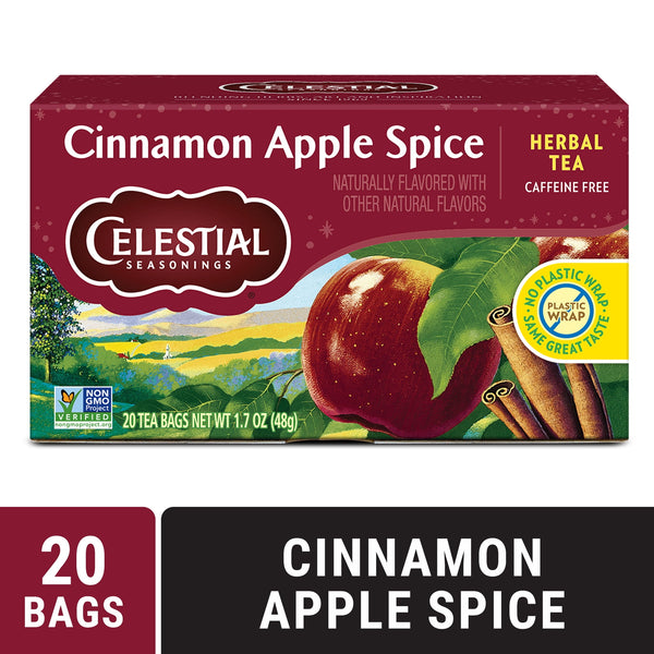 Celestial Seasonings Cinnamon Apple Spice Caffeine-Free · Salsa y sazonador · 20 pzas