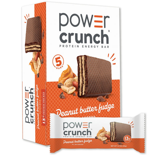 Power Crunch Protein Energy Peanut Butter Fudge · Nueces · 5 pzas de 40 g