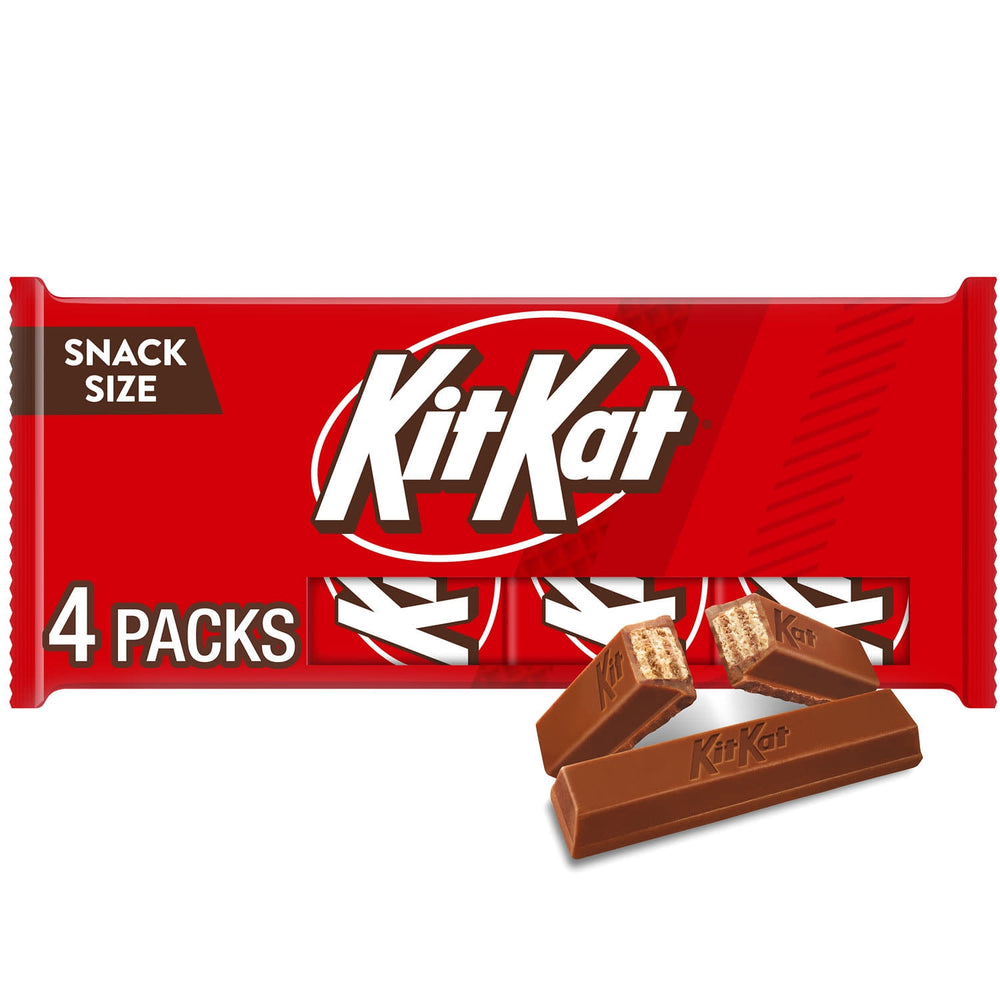 Kit Kat Milk Chocolate Wafer . · Galletas · 4 pzas · 1.39 kg · tamaño snack
