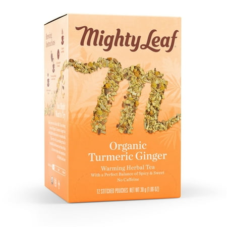 Mighty Leaf Tea Organic Turmeric Ginger Herbal Tea · Té · 12 pzas