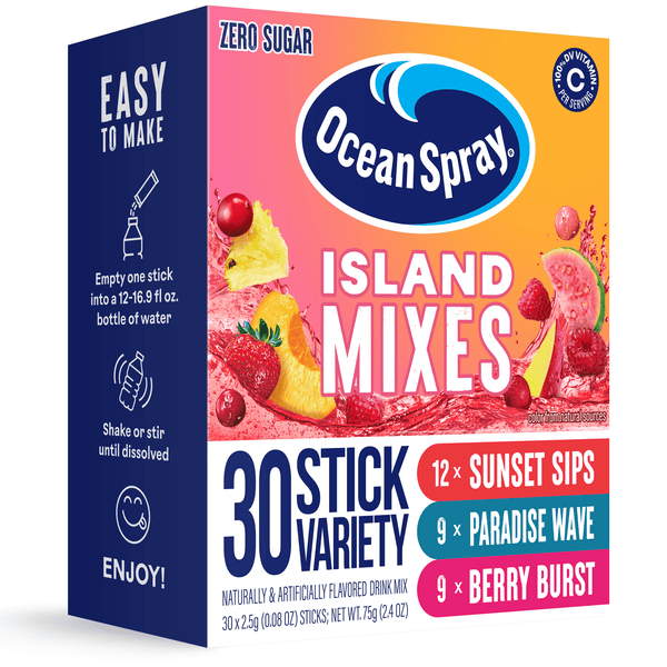 Ocean Spray Island Mix Variety Zero Sugar · Polvo para agua