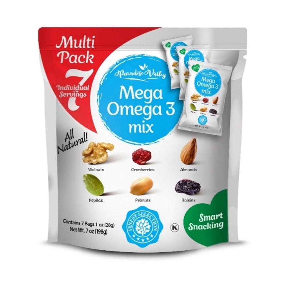 Paradise Valley Mega Omega'3 Mix 12 · Surtido · 7 pack de 198 g