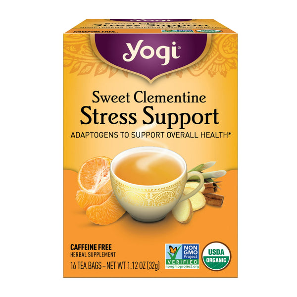 Yogi Tea Sweet Clementine Stress Support Organic Herbal · Té · 16 pzas