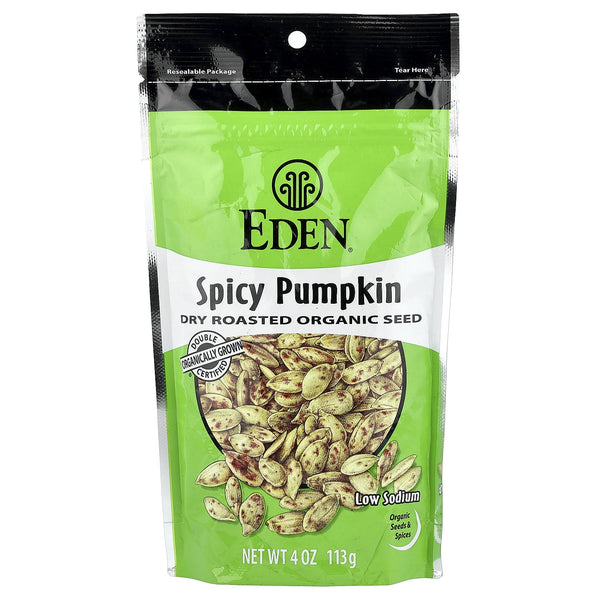 Eden Organic Organic Pumpkin Seeds Dry Roasted Spicy · Nueces · 113 g